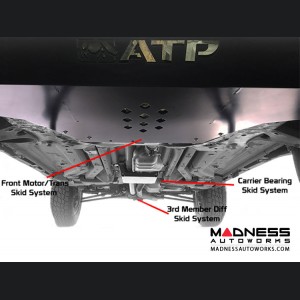 Jeep Compass Under Body Protection Combo Motor/Trans/Diff Skid Plate by ATP